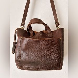 Mini Crossbody Tote Coldbrew Portland Leather Goods